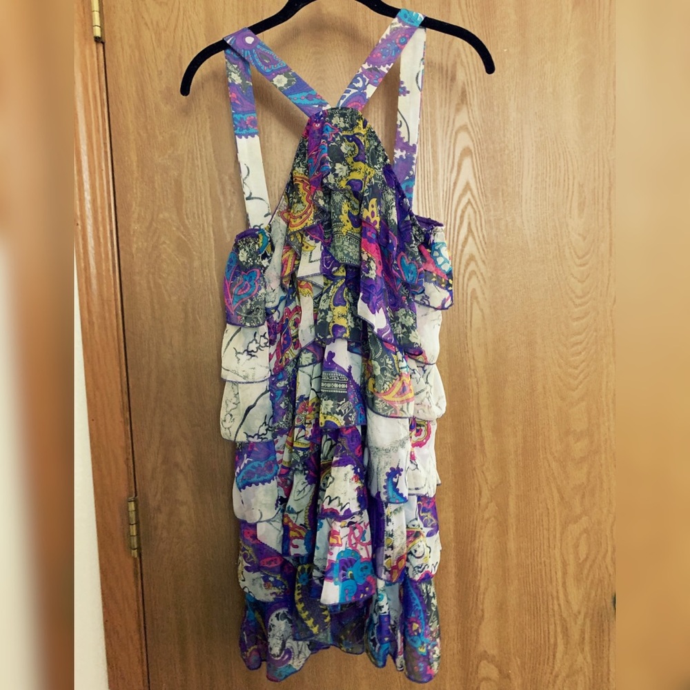 Peppe Peluso Ruffle Tier Mini Dress